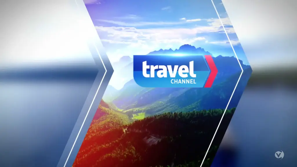 The travel channel logo is shown on a blue background.