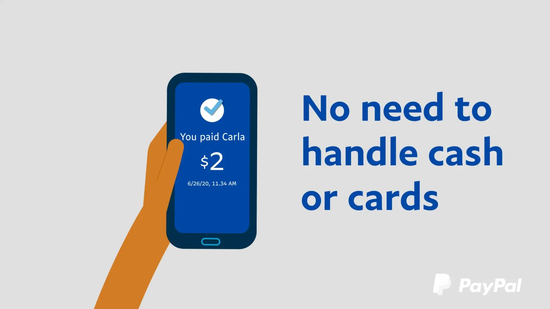 No need to handle cards with PayPal, an online payment platform.